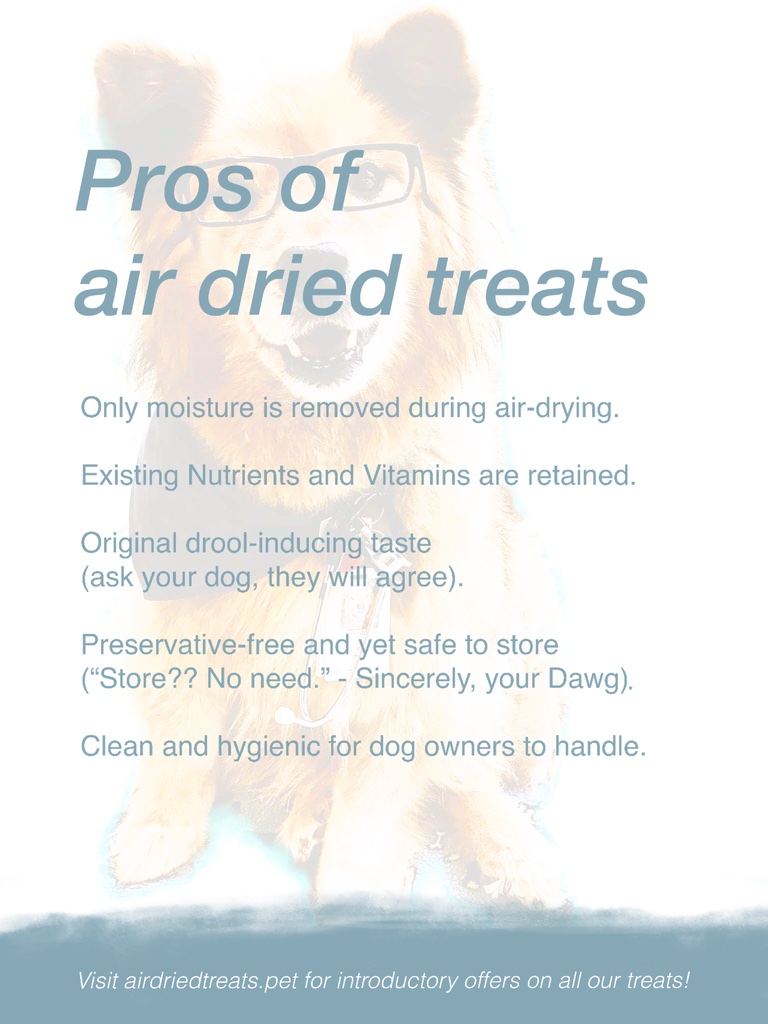 Summary of benefits of air dried treats