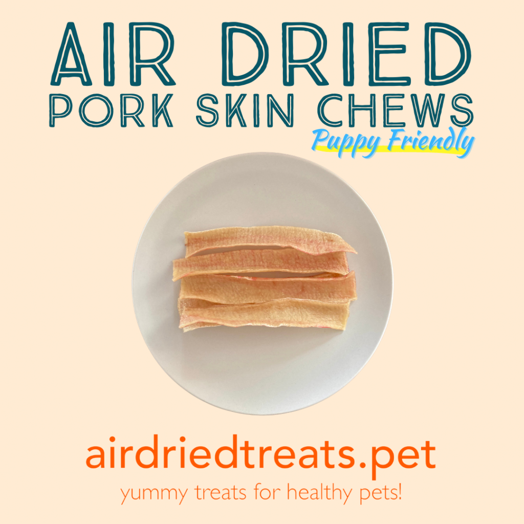 Pork Skin Dog Chews Air Dried Pork Skin Dog Chews airdriedtreats.pet