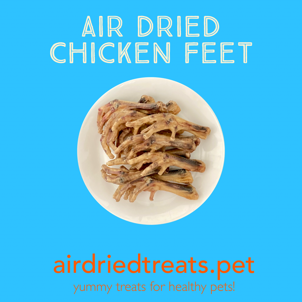 Air Dried Chicken Feet 6pcs - airdriedtreats.pet Single Ingredient Chew