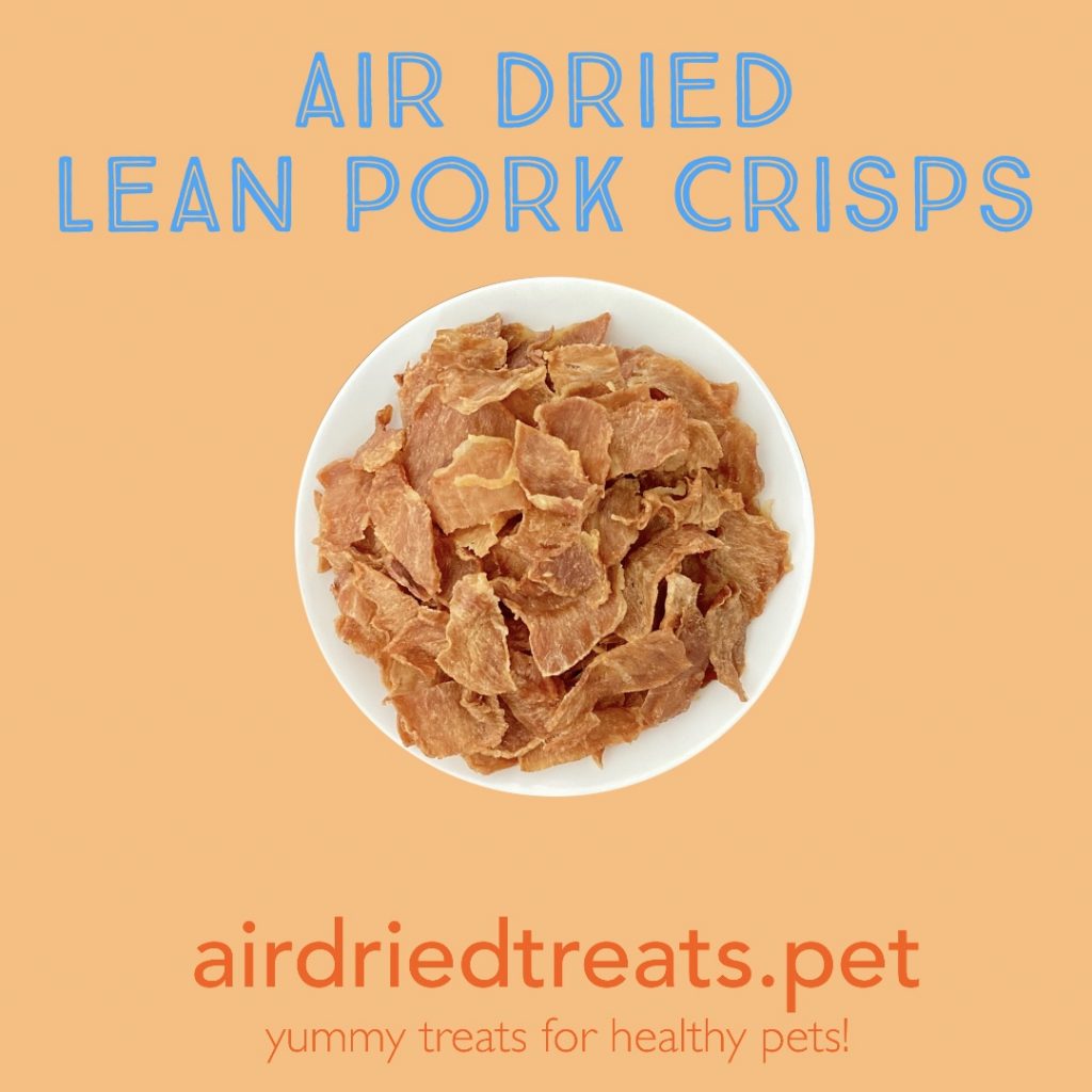 Air Dried Lean Pork Crisps airdriedtreats.pet Air Dried in Singapore.