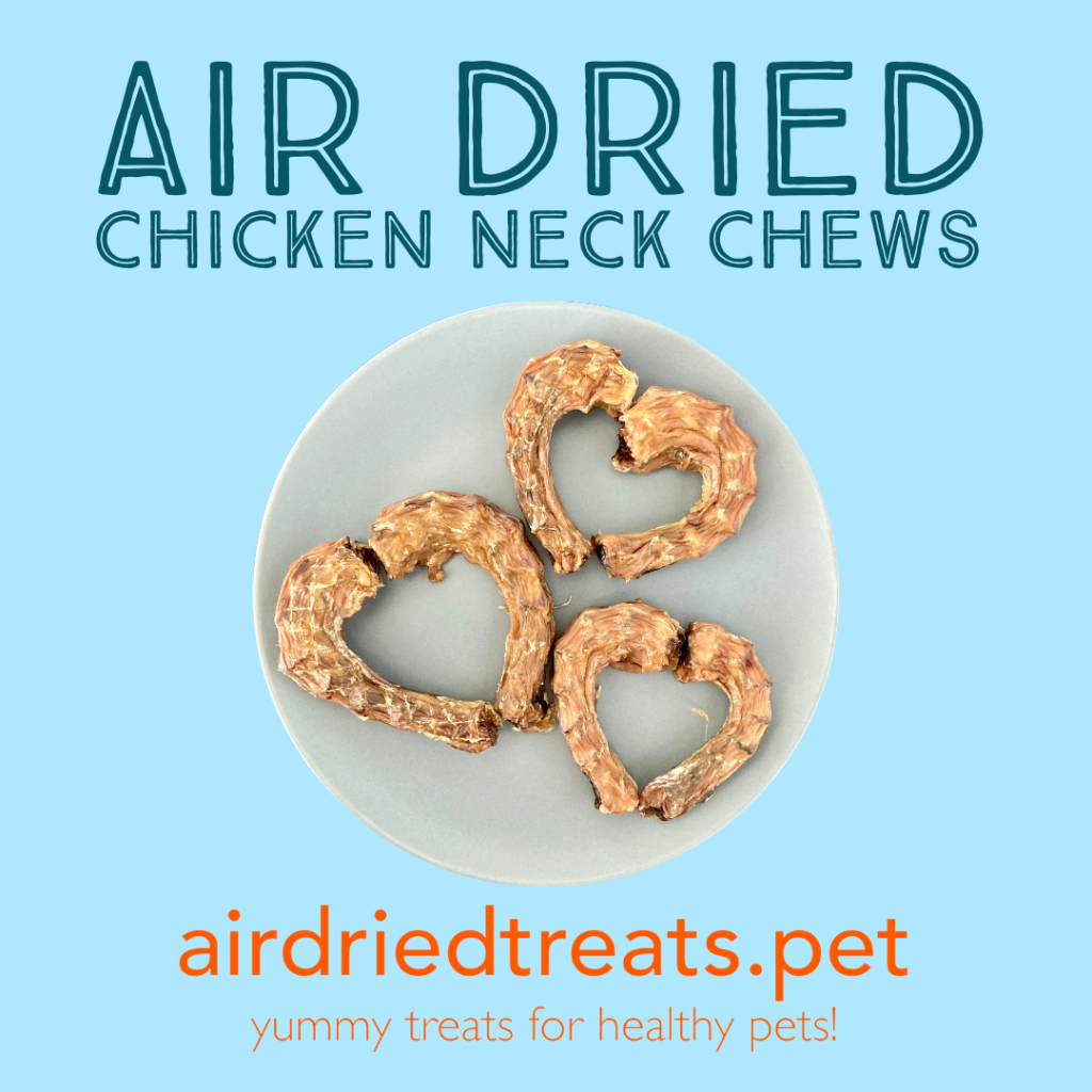 Air Dried Chicken Neck Chews airdriedtreats.pet