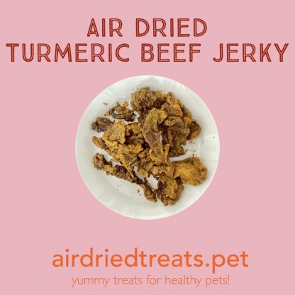 Air dried turmeric beef jerky