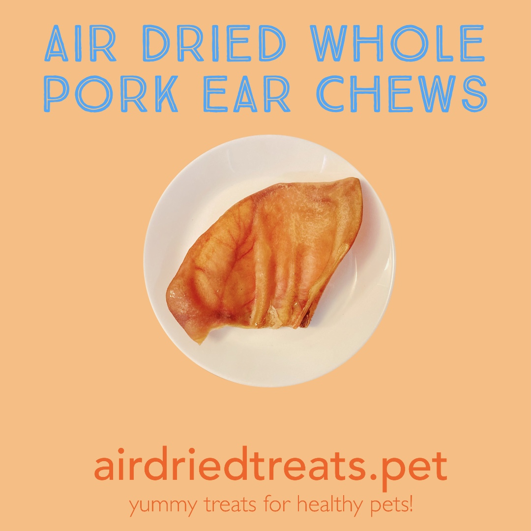 Air Dried Pork Ears Air Dried Whole Pork Ear Chews airdriedtreats.pet