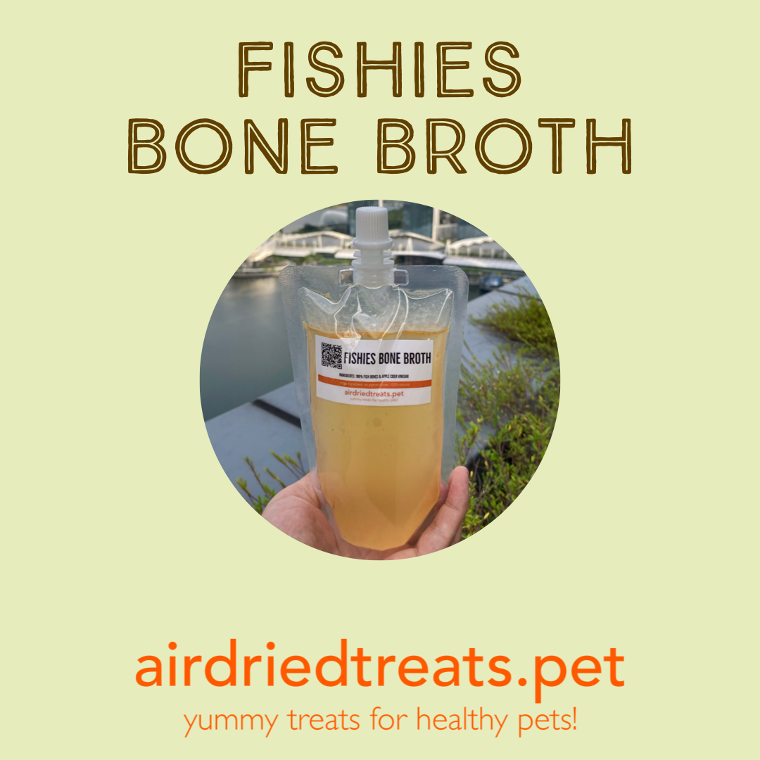 Fish Bone Broth airdriedtreats.pet with yummy treats for healthy pets!