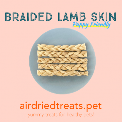 Braided Lamb Skin Chews